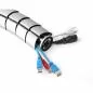 Preview: Flexibler Kabelkanal mit Tischbefestigung – 2-Kammer-System – bis 0,80 m – silber Preview: Flexibler Kabelkanal mit Tischbefestigung – 2-Kammer-System – bis 0,80 m – silber