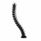 Preview: InLine® Kabelkanal flexibel vertikal für Tische 2 Kammern 0,80m schwarz