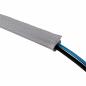 Preview: InLine® Kabelschlauch Gewebeschlauch mit Klettverschluss 1m x 25mm Durchmesser grau