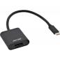 Preview: InLine® USB Display Konverter USB Typ-C Stecker zu DisplayPort Buchse (DP Alt Mode) 4K2K schwarz 0,2m