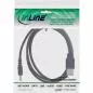 Preview: InLine® USB DC Stromadapterkabel USB A Stecker zu DC 5,5x2,50mm Hohlstecker schwarz 1m