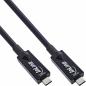 Preview: InLine® USB 3.2 Gen.2 AOC Kabel, USB-C Stecker/Stecker, schwarz
