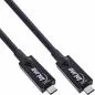 Mobile Preview: InLine® USB 3.2 Gen.2 AOC Kabel USB Typ-C Stecker/Stecker schwarz
