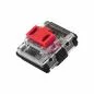 Preview: Perixx PERIBOARD-335 DE RD Kabelgebundene ergonomische mechanische kompakte Tastatur - flache rote lineare Schalter