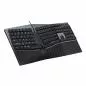 Mobile Preview: Perixx PERIBOARD-535 DE RD Kabelgebundene ergonomische mechanische Tastatur - flache rote lineare Schalter