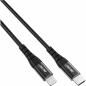 Preview: InLine® USB-C Lightning Kabel für iPad iPhone iPod schwarz/Alu 1m MFi-zertifiziert