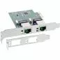 Mobile Preview: InLine® Dual Gigabit Netzwerkkarte PCI Express 2x 1GBit/s PCIe x1 inkl. low profile Slotblech