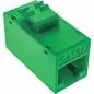 Preview: 8er-Pack RJ45 Keystone-Module Cat.6A, ungeschirmt, Buchse/Buchse, Snap-In, grün Preview: 8er-Pack RJ45 Keystone-Module Cat.6A, ungeschirmt, Buchse/Buchse, Snap-In, grün