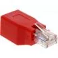 Preview: InLine® Crossover Adapter RJ45 Buchse Stecker