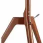 Preview: TV-Standfuß woodstand – Dreibein – 45"–65" – Massivholz Walnuss – mit Kabelmanagement