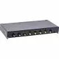 Preview: Patchpanel Cat.6A – 8-fach, 0,5HE, Tisch/Wand/Hutschiene, schwarz, mit Staubschutz