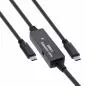 Preview: InLine® USB 3.2 Gen.1 Aktiv-Kabel, USB-C Stecker an USB-C Stecker, schwarz, 10m