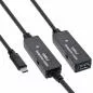 Preview: InLine® USB 3.2 Gen.1 Aktiv-Verlängerung, USB-C Stecker an USB-A Buchse, 15m