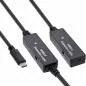 Preview: InLine® USB 3.2 Gen.1 Aktiv-Verlängerung, USB-C Stecker an USB-C Buchse, 10m