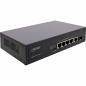 Preview: InLine® PoE+ Gigabit Netzwerk Switch 5 Port (4x PoE+), 1xSFP, 1Gb/s, Desktop, Metall, lüfterlos