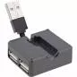 Preview: InLine® USB 2.0 Hub, 4 Port, schwarz, Kabel 30cm, schmale Bauform