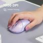 Preview: Perixx PERIMICE-802PP, Bluetooth-Maus für PC und Tablet, schnurlos, violett