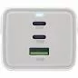 Preview: InLine® USB Netzteil, 65W Ladegerät, 2x USB-C + 1x USB-A, mit Schutzkontaktbuchse und 1,5m Kabel, PD3.0 PPS GaN, weiß