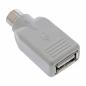 Preview: InLine® USB PS/2 Adapter USB Buchse A auf PS/2 Stecker