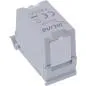 Preview: Cat.6A RJ45 Doppelkupplung für Hutschiene – 10G-tauglich, geschirmt