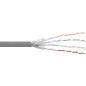 Preview: Cat.6 Patchkabel Meterware, S/FTP (PiMf), AWG27, PVC, 250 MHz, 100 m