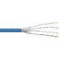 Preview: Cat.6 Patchkabel Meterware, S/FTP (PiMf), AWG27, PVC, 250 MHz, 100 m