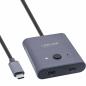 Preview: InLine® USB-C Switch, bidirektionaler Umschalter, 10Gb/s, 100W
