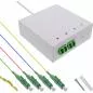 Preview: LWL Anschlussbox vorkonfektioniert – 4x LC/APC 9/125µm, 40m