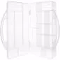 Preview: InLine® Kleinteilebox, 11 Fächer, Abmessungen: 271x186x40mm, transparent