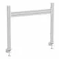 Preview: Slatwall Tischhalterung – 1m Aluminium-Panel mit 2 Stützen (0,86m)
