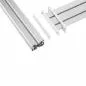 Preview: Slatwall Tischhalterung – 1m Aluminium-Panel mit 2 Stützen (0,86m)