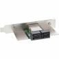 Preview: InLine® SAS Slotblech PCI + 50p Centr. ext. SFF-8088 (TARGET OUT) auf int. 4x SATA (HOST IN)