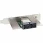 Mobile Preview: InLine® SAS Slotblech PCI + 50p Centr. ext. SFF-8088 (TARGET OUT) auf int. 4x SATA (HOST IN)