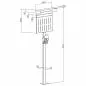 Preview: Universal Wallbox Standfuß XL mit Wetter- und Kabelschutz – Extra großer Ständer für EV-Ladestationen