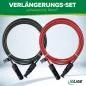 Preview: Solarkabel Verlängerung 6 mm² (2×7,5 m, Schwarz/Rot)