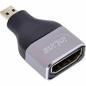 Preview: Micro HDMI auf HDMI Adapter 8K UHD – Micro HDMI D Stecker auf HDMI A Buchse