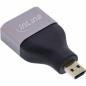 Preview: Micro HDMI auf HDMI Adapter 8K UHD – Micro HDMI D Stecker auf HDMI A Buchse