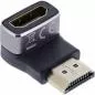 Preview: HDMI Adapter – 90° gewinkelt (unten), HDMI A Stecker auf Buchse, 8K UHD Preview: HDMI Adapter – 90° gewinkelt (unten), HDMI A Stecker auf Buchse, 8K UHD