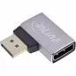 Preview: DisplayPort 1.4 Adapter – Stecker auf Buchse, 90° links, 8K UHD