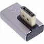 Preview: DisplayPort 1.4 Adapter – Stecker auf Buchse, 90° vertikal links, 8K UHD