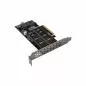 Preview: PCIe Karte x8 zu 2x NVMe M.2 (Key M) – Bifurcation-fähig