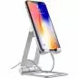 Preview: Smartphone- & Tablet-Halter, klappbar, Aluminium, bis 10", silber
