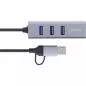 Preview: 4in1 USB-Hub mit Gigabit LAN – USB-C & USB-A, Aluminium Preview: 4in1 USB-Hub mit Gigabit LAN – USB-C & USB-A, Aluminium