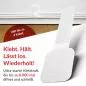 Preview: Label-The-Cable LTC PRO Wall Straps, Klett-Kabelhalter, 50er-Pack, weiß