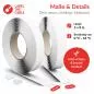 Preview: Label-The-Cable LTC Easy Tape Strap, Klettbandrolle selbstklebend 20mm, weiß, 8m