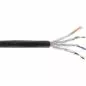 Preview: Cat 7A Außen-Verlegekabel, S/FTP, PiMF, AWG23, PE-Mantel, 1200 MHz, Schwarz