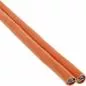 Preview: Cat 7A Duplex Verlegekabel, S/FTP, PiMF, 2×AWG23, LSOH, 1200 MHz, Eca, Orange