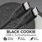 Preview: USB-C Schnellladekabel – 100W – Silikon – Black Cookie (schwarz) Preview: USB-C Schnellladekabel – 100W – Silikon – Black Cookie (schwarz)