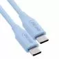 Preview: USB-C Schnellladekabel – 100W – Silikon – Eisbonbon (blau) Preview: USB-C Schnellladekabel – 100W – Silikon – Eisbonbon (blau)