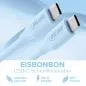 Preview: USB-C Schnellladekabel – 100W – Silikon – Eisbonbon (blau) Preview: USB-C Schnellladekabel – 100W – Silikon – Eisbonbon (blau)
